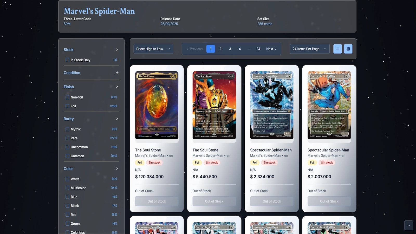 Listing, collection and filters